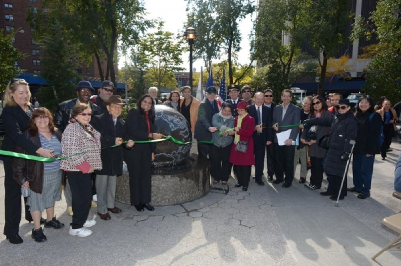 Photo Flash: NYC Parks Cuts Ribbon on Restoration of James Madison Plaza Image