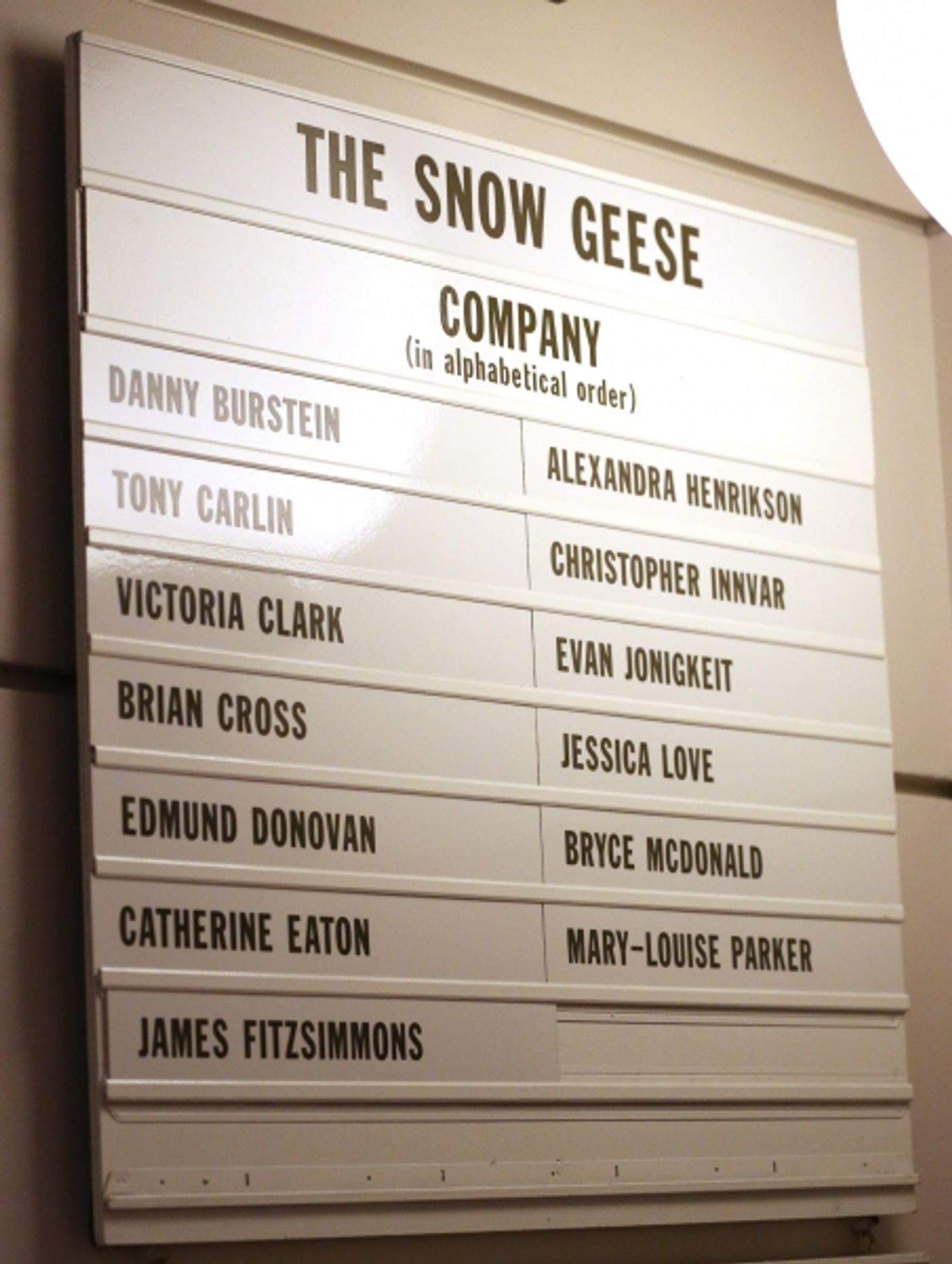 Photo Coverage: THE SNOW GEESE Cast Takes First Official Broadway Bow!  Image