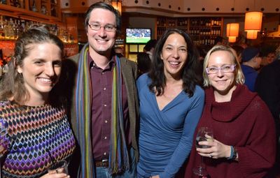 Huntington Playwrighting Fellow Lila Rose Kaplan with husband Jarrett Byrnes, Hunting Photo