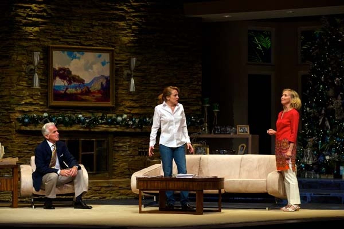 The Cast of OTHER DESERT CITIES: Joyce Cohen (Polly Wyeth), Nancy Lemenager (Brooke Wyeth), Dennis Parlato (Lyman Wyeth), Kate Skinner (Silda Grauman) and Michael Zlabinger (Trip Wyeth).  at 