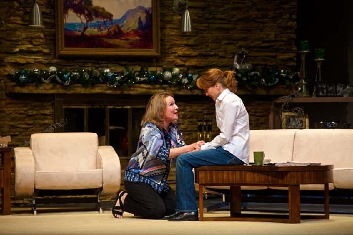 The Cast of OTHER DESERT CITIES: Joyce Cohen (Polly Wyeth), Nancy Lemenager (Brooke Wyeth), Dennis Parlato (Lyman Wyeth), Kate Skinner (Silda Grauman) and Michael Zlabinger (Trip Wyeth).  at 