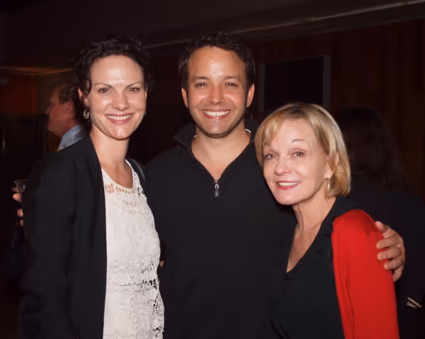 Marck Valera, Executive Producer Cathy Rigby, and friend Photo