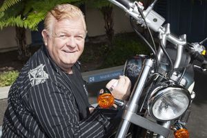 Johnny Whitaker (Family Affair) signs bike @ BroadwayWorld Johnny Whitaker (Family Affair) signs bike Photo