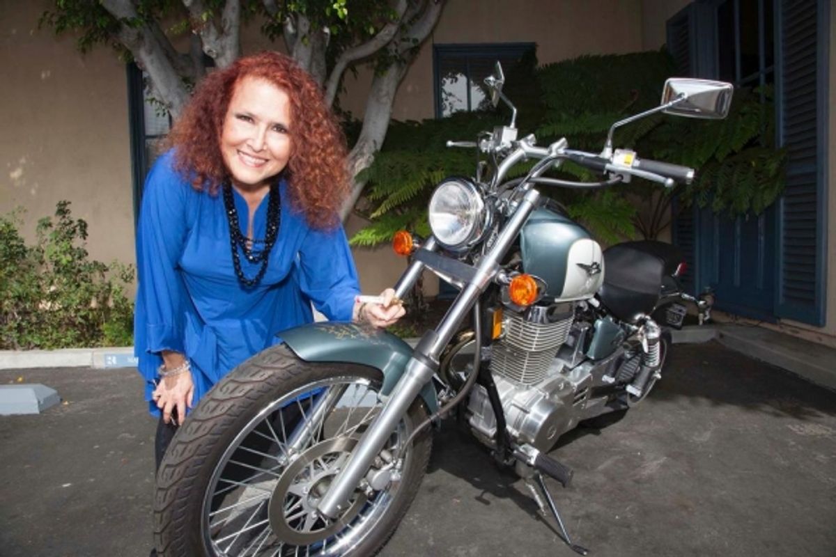 Grammy winning artist Melissa Manchester signs bike
 at 