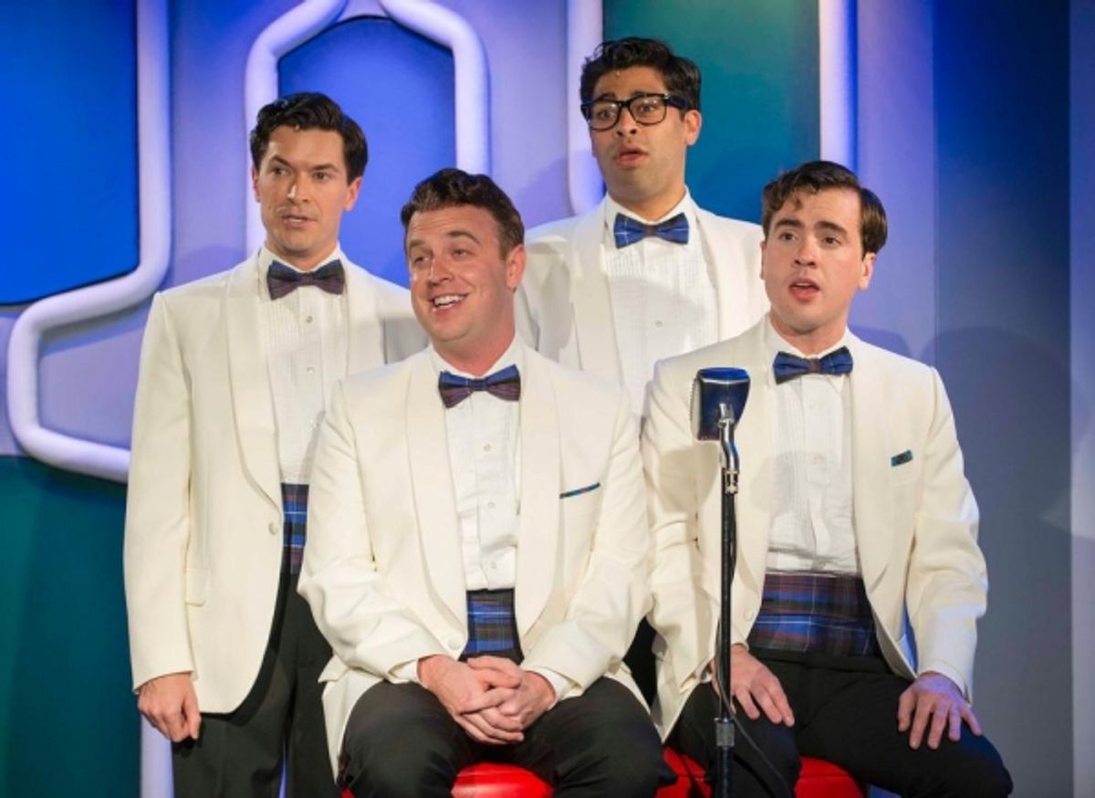 Adam Estes (back row), Paul Helm, Anand Nagraj (back row) and Nate Lewellyn  at 