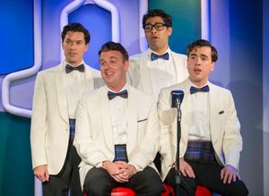 Adam Estes (back row), Paul Helm, Anand Nagraj (back row) and Nate Lewellyn @ BroadwayWorld Adam Estes (back row), Paul Helm, Anand Nagraj (back row) and Nate Lewellyn Photo