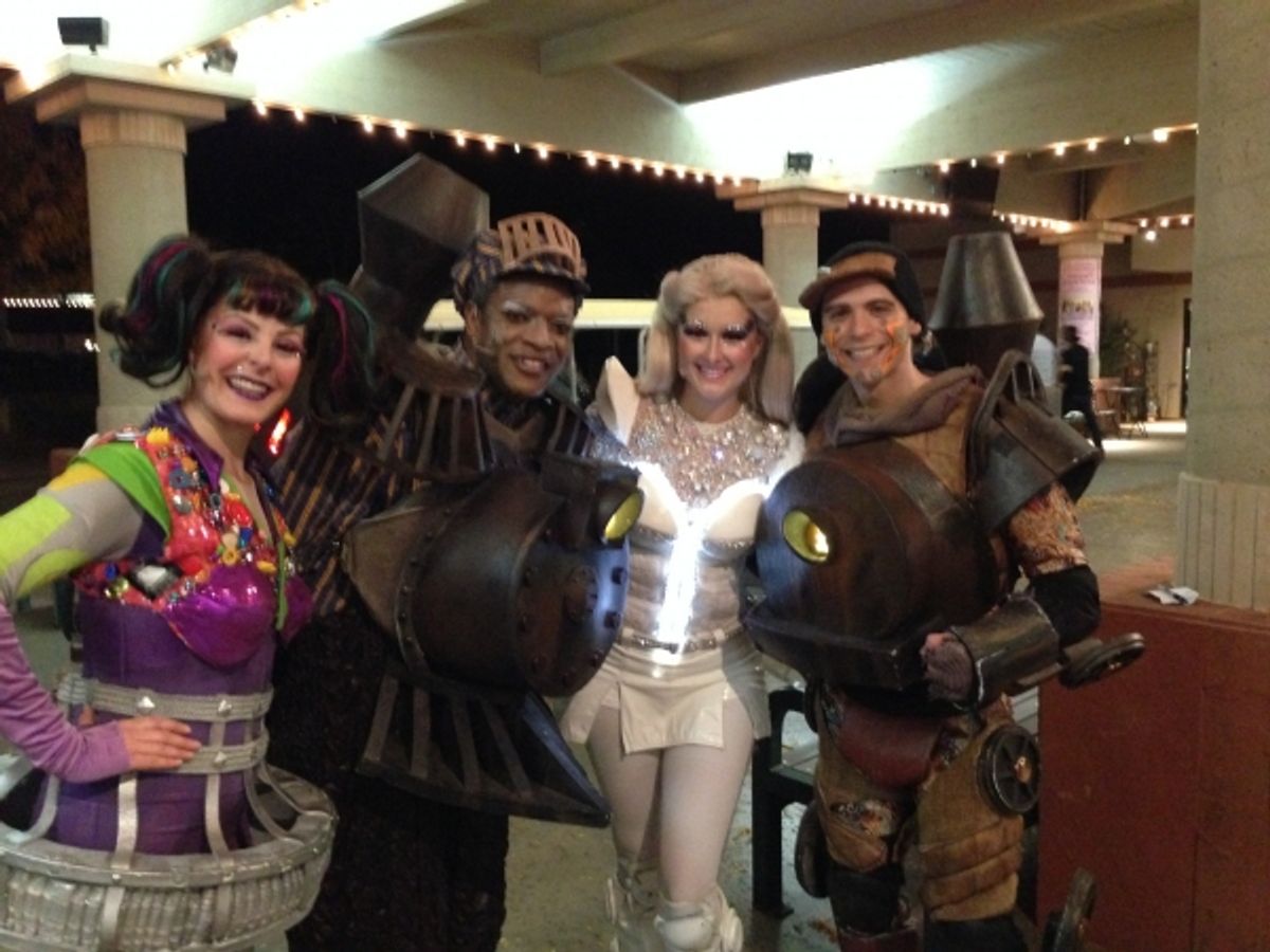 Buffy (Kate Scott), Poppa (Mingo Long), Pearl (Delaney Westfall) Rusty (Steven Goldsmith) at 