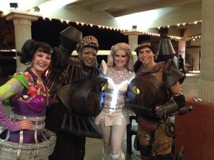 Buffy (Kate Scott), Poppa (Mingo Long), Pearl (Delaney Westfall) Rusty (Steven Goldsm Photo