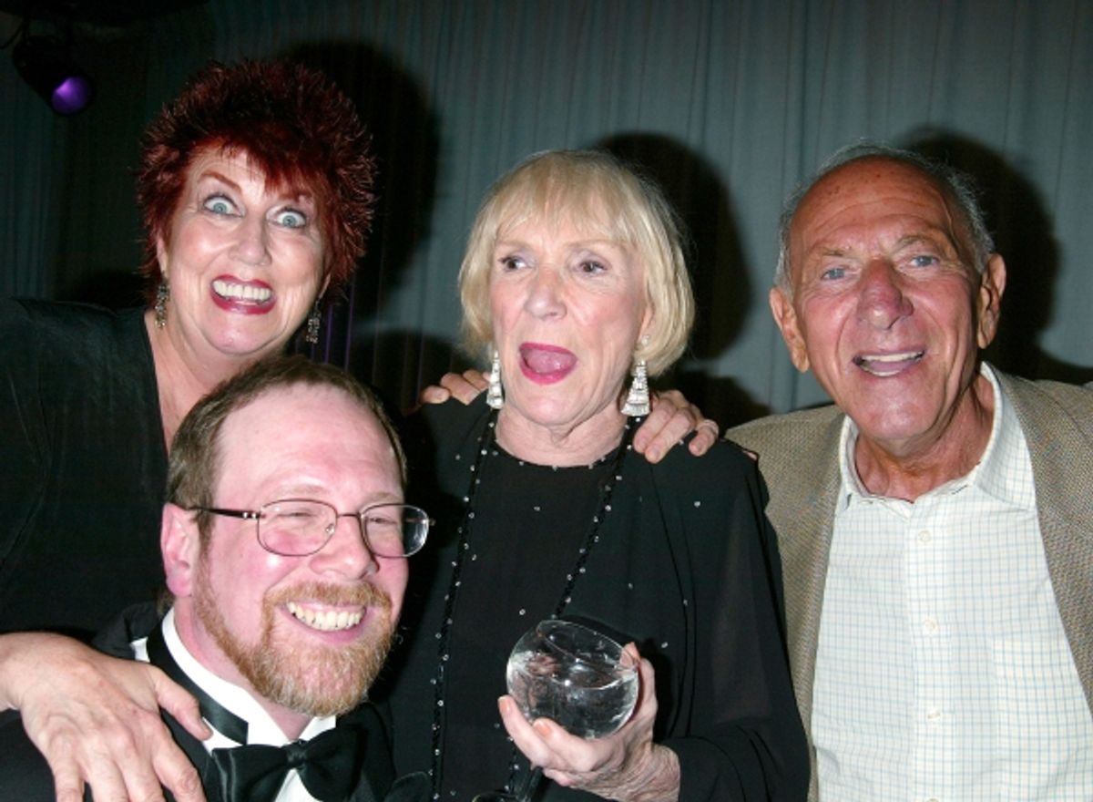 Marcia Wallace, Mark Cherry, Brett Somers and Jack Klugman attending a performance of.An Evening with Brett Somers at Danny''s Cabaret .on West 46th Street in  New York City..July 28, 2003. at 