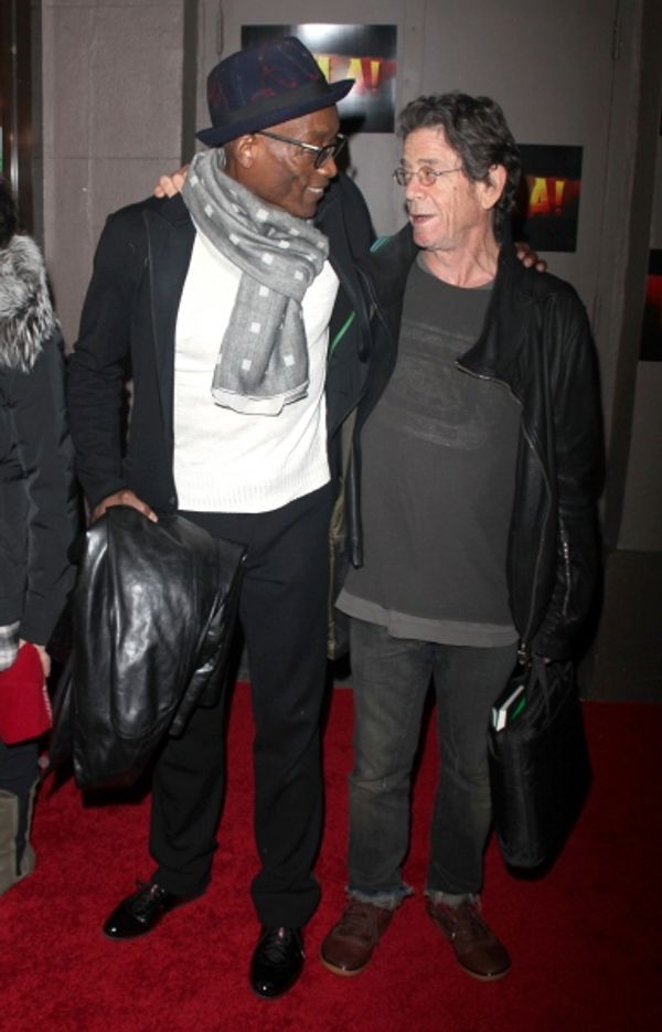Bill T. Jones, Lou Reed arriving for the Opening Night Performance of FELA ! on Broad Photo