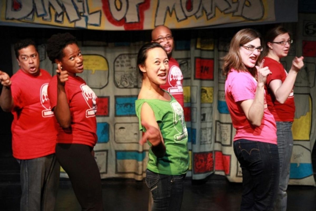 Linsey Falls, Eunice Woods, Emjoy Gavino, Erick Deshaun Dorris, Laura McKenzie and Lindsey Dorcus at 