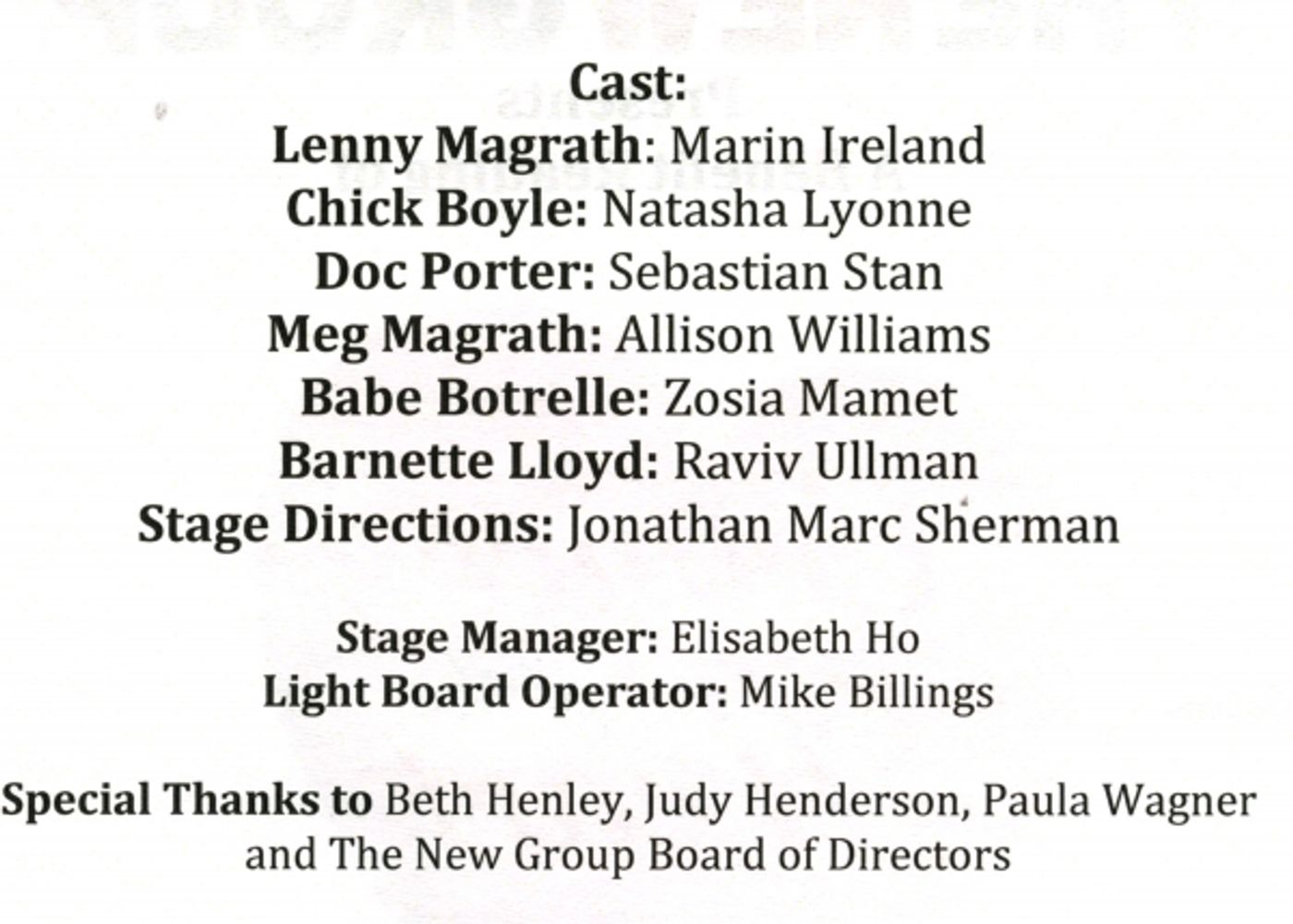 Photo Coverage: Backstage at New Group's CRIMES OF THE HEART Benefit Reading with Allison Williams, Zosia Mamet & More!  Image