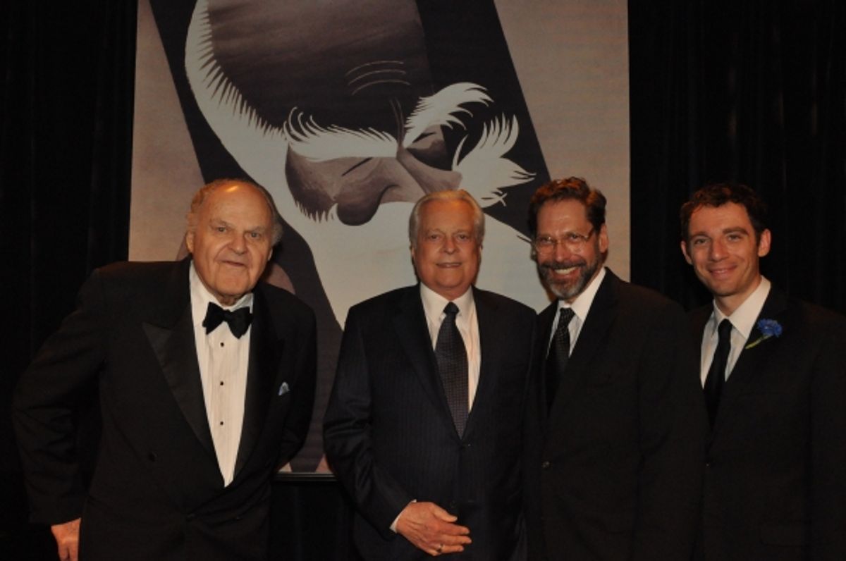 George S. Irving, Robert Osborne, David Staller and Max Gordon Moore at 