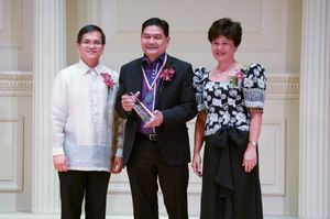 DCG Zaldy Patron, Edwin Josue (for the Foundation for Filipino Artists Inc.), Judge L Photo