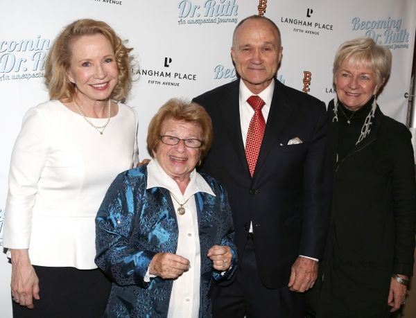 Debra Jo Rupp, Dr. Ruth Westheimer with Police Commissioner Ray Kelly and wife Veroni Photo