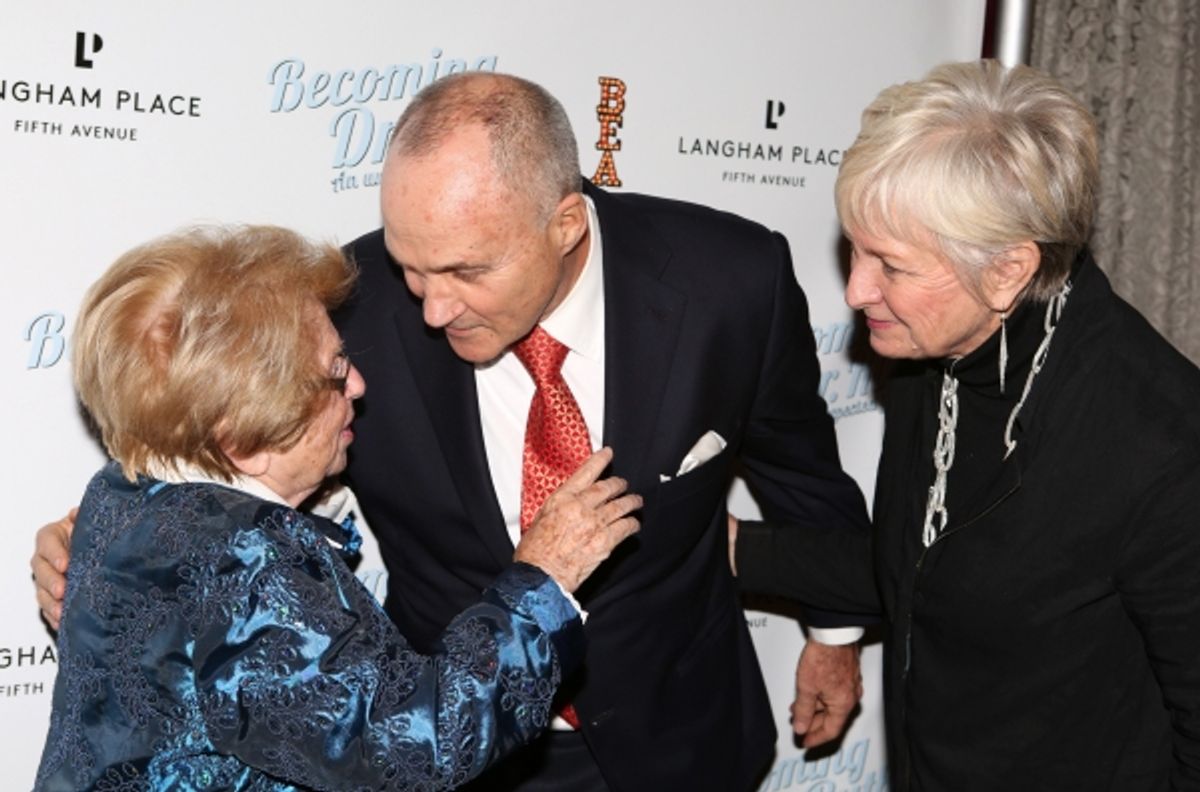 Dr. Ruth Westheimer with Police Commissioner Ray Kelly and wife Veronica  at 