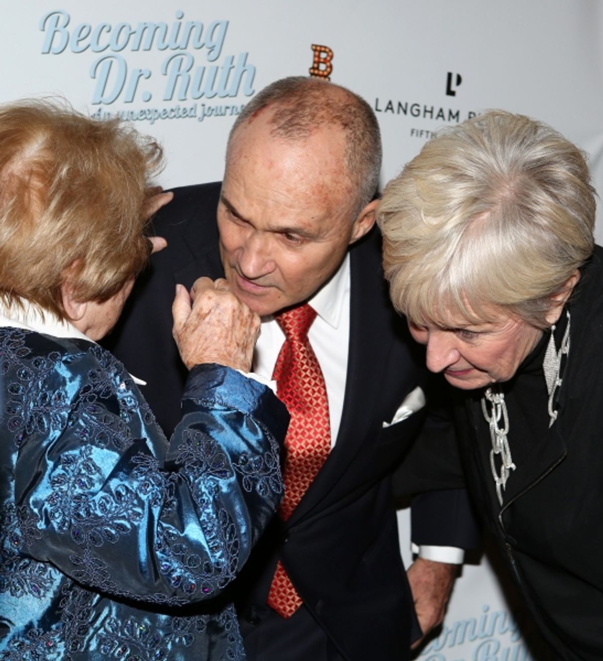 Dr. Ruth Westheimer with Police Commissioner Ray Kelly and wife Veronica  at 
