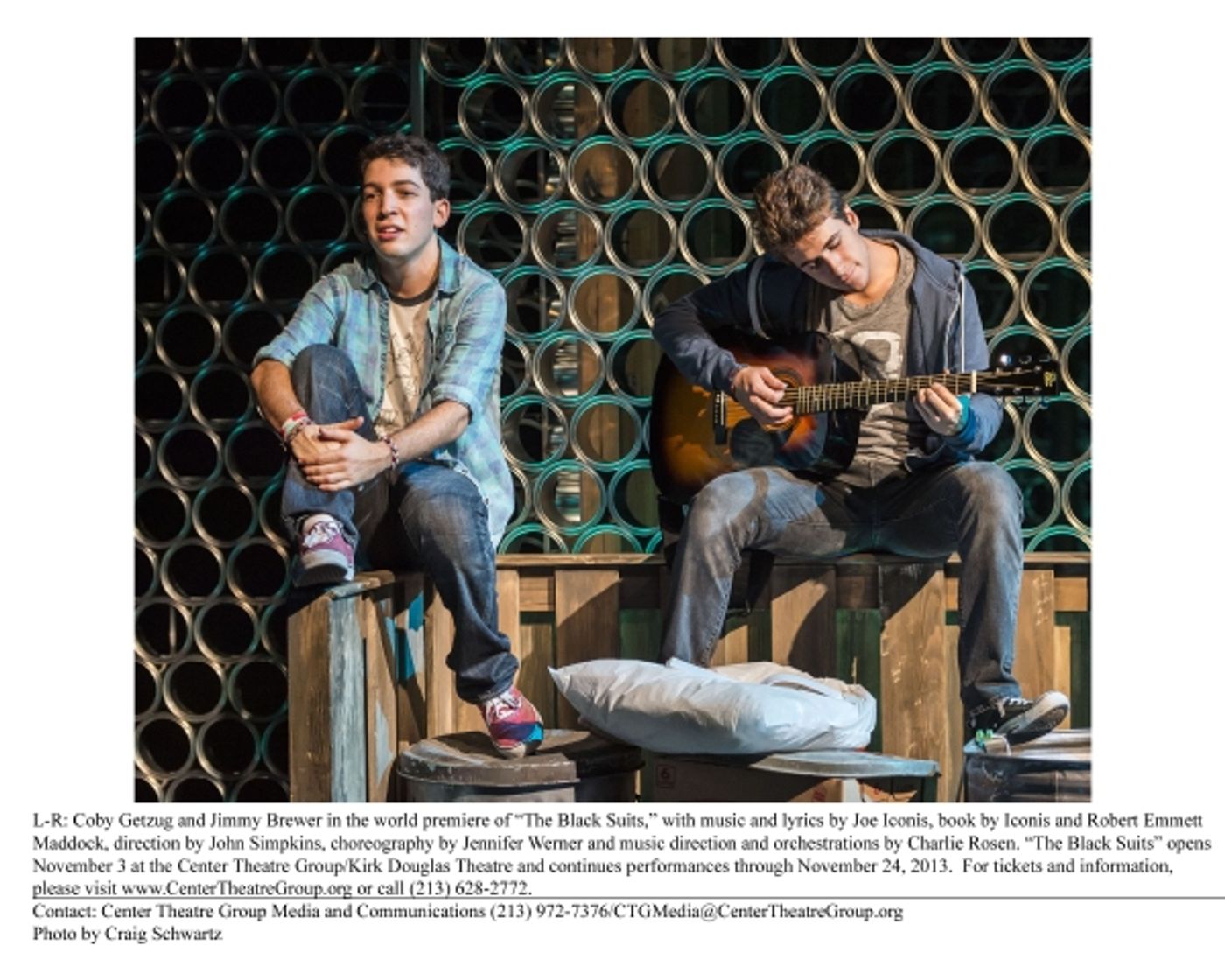 Photo Flash: First Look at Jimmy Brewer, Annie Golden and More in CTG's THE BLACK SUITS  Image