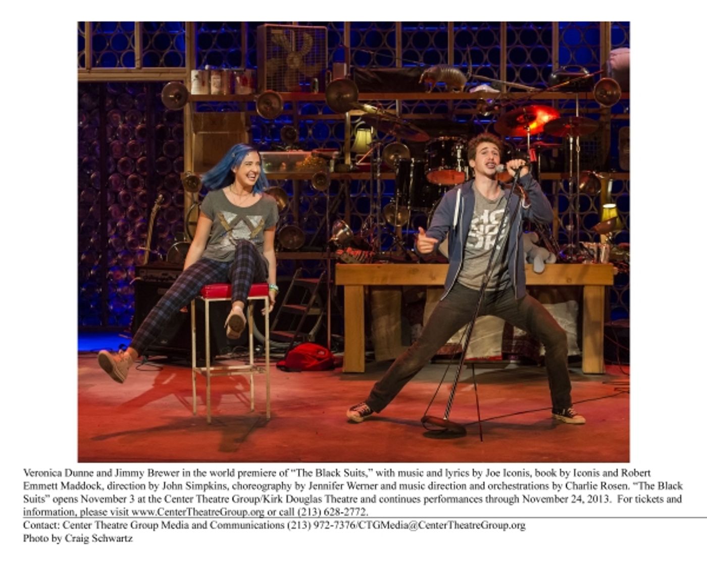 Photo Flash: First Look at Jimmy Brewer, Annie Golden and More in CTG's THE BLACK SUITS  Image