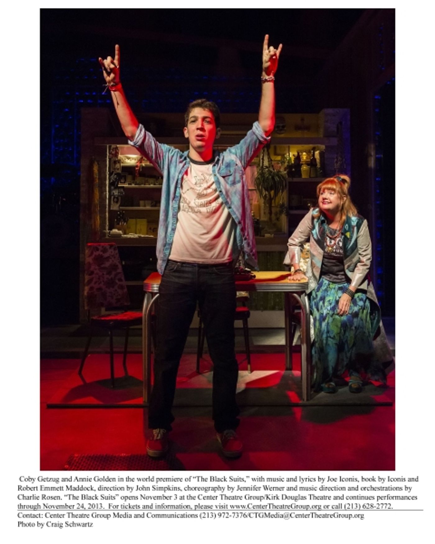 Photo Flash: First Look at Jimmy Brewer, Annie Golden and More in CTG's THE BLACK SUITS  Image