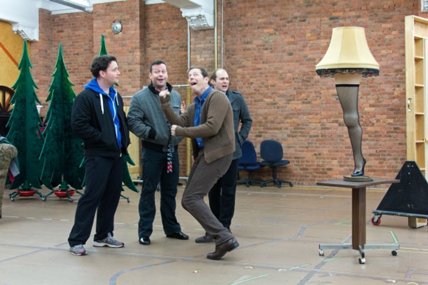 Photo Coverage: It's Ralphie to the Rescue! A CHRISTMAS STORY Cast Gives Press Preview!  Image