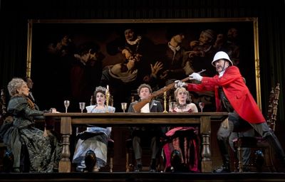 Joanna Glushak as Lady Eugenia, Lauren Worsham as Phoebe D''Ysquith, Bryce Pinkham as Photo