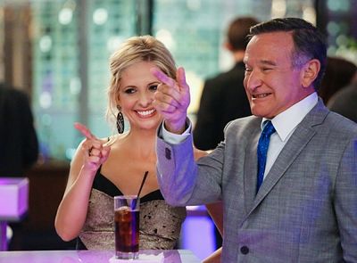 ''Hugging the Now'' -- Simon (Robin Williams, right) is nominated for a prestigious a Photo