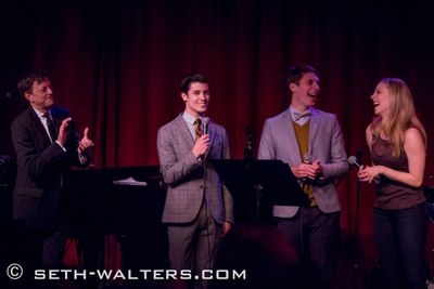 Jim Caruso, Trevor McQueen, Eric Dietz, and Kirsten Scott Photo