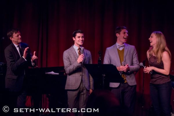 Jim Caruso, Trevor McQueen, Eric Dietz, and Kirsten Scott Photo