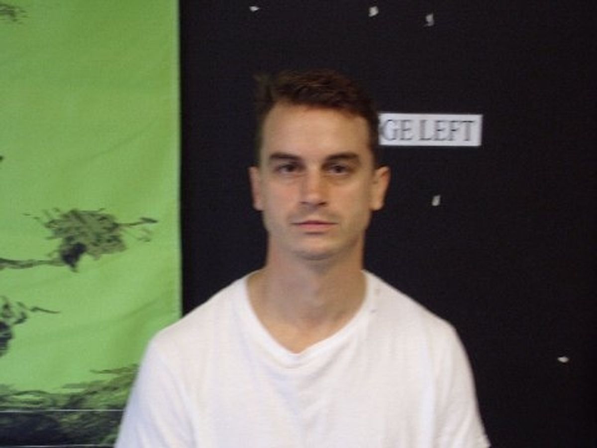 Ben Williams giving us Lee Harvey dead eyes and white t-shirt at 