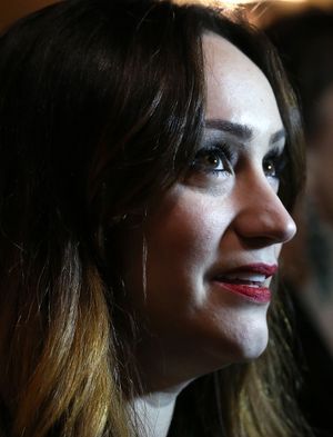 Eden Espinosa photographed at the Edison Ballroom on October 30, 2013 in New York Cit Photo