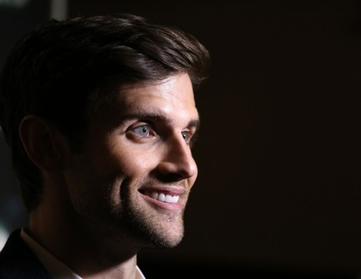 Kyle Dean Massey photographed at the Edison Ballroom on October 30, 2013 in New York City. at 
