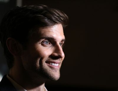 Kyle Dean Massey photographed at the Edison Ballroom on October 30, 2013 in New York  Photo