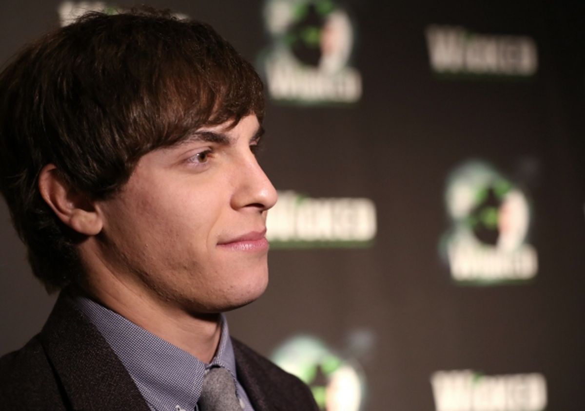 Derek Klena photographed at the Edison Ballroom on October 30, 2013 in New York City. at 