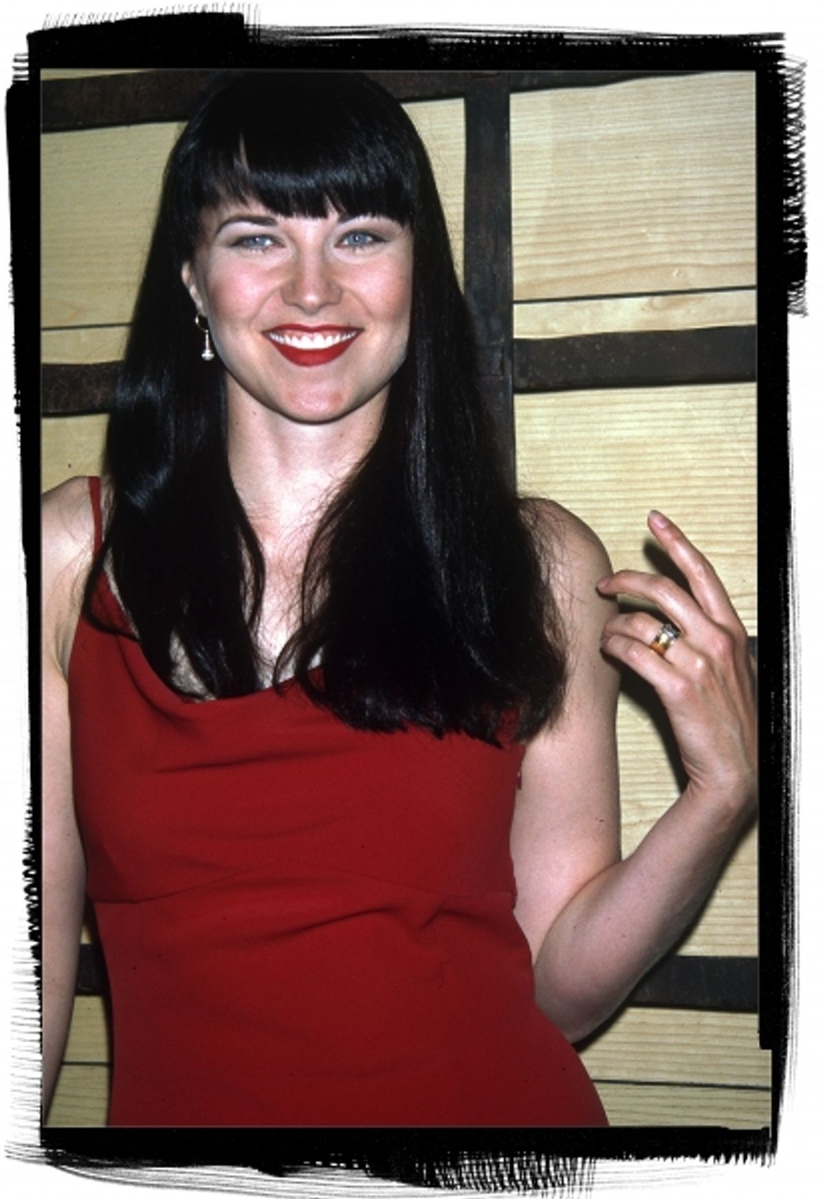 Lucy Lawless at the NATPE Convention in New Orleans in January of 1997.  at 