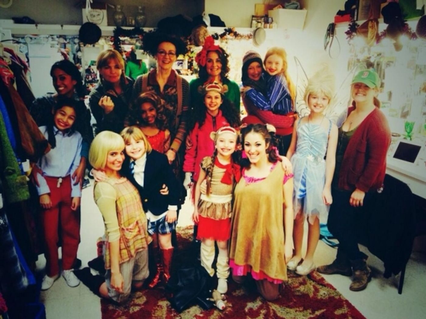 Photo Flash: Saturday Intermission Pics, Nov 2, Part 2 - Ladies of ANNIE Dress as The Orphans for Halloween and More! Image