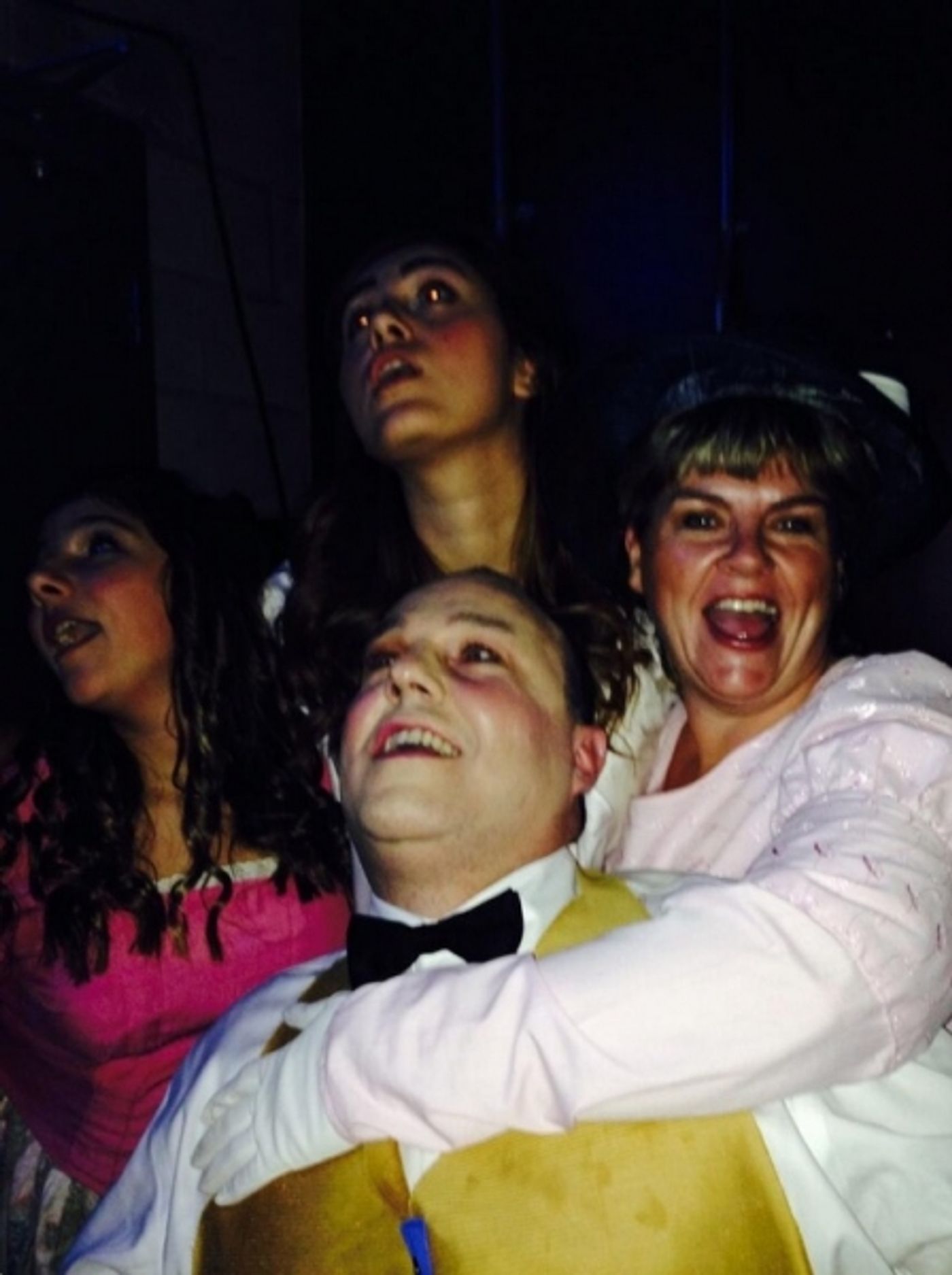 Photo Flash: Saturday Intermission Pics, Nov 2, Part 2 - Ladies of ANNIE Dress as The Orphans for Halloween and More! Image