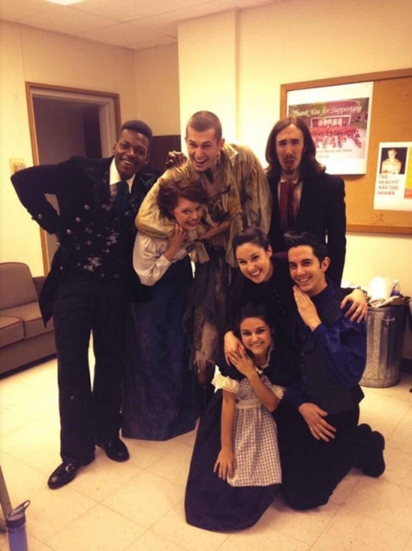 Photo Flash: Saturday Intermission Pics, Nov 2, Part 2 - Ladies of ANNIE Dress as The Orphans for Halloween and More! Image