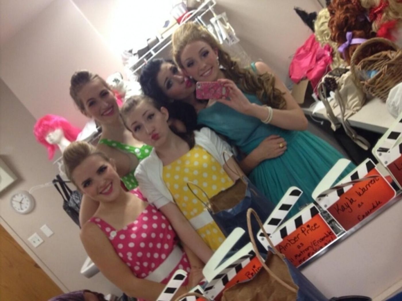 Photo Flash: Saturday Intermission Pics, Nov 2, Part 2 - Ladies of ANNIE Dress as The Orphans for Halloween and More! Image