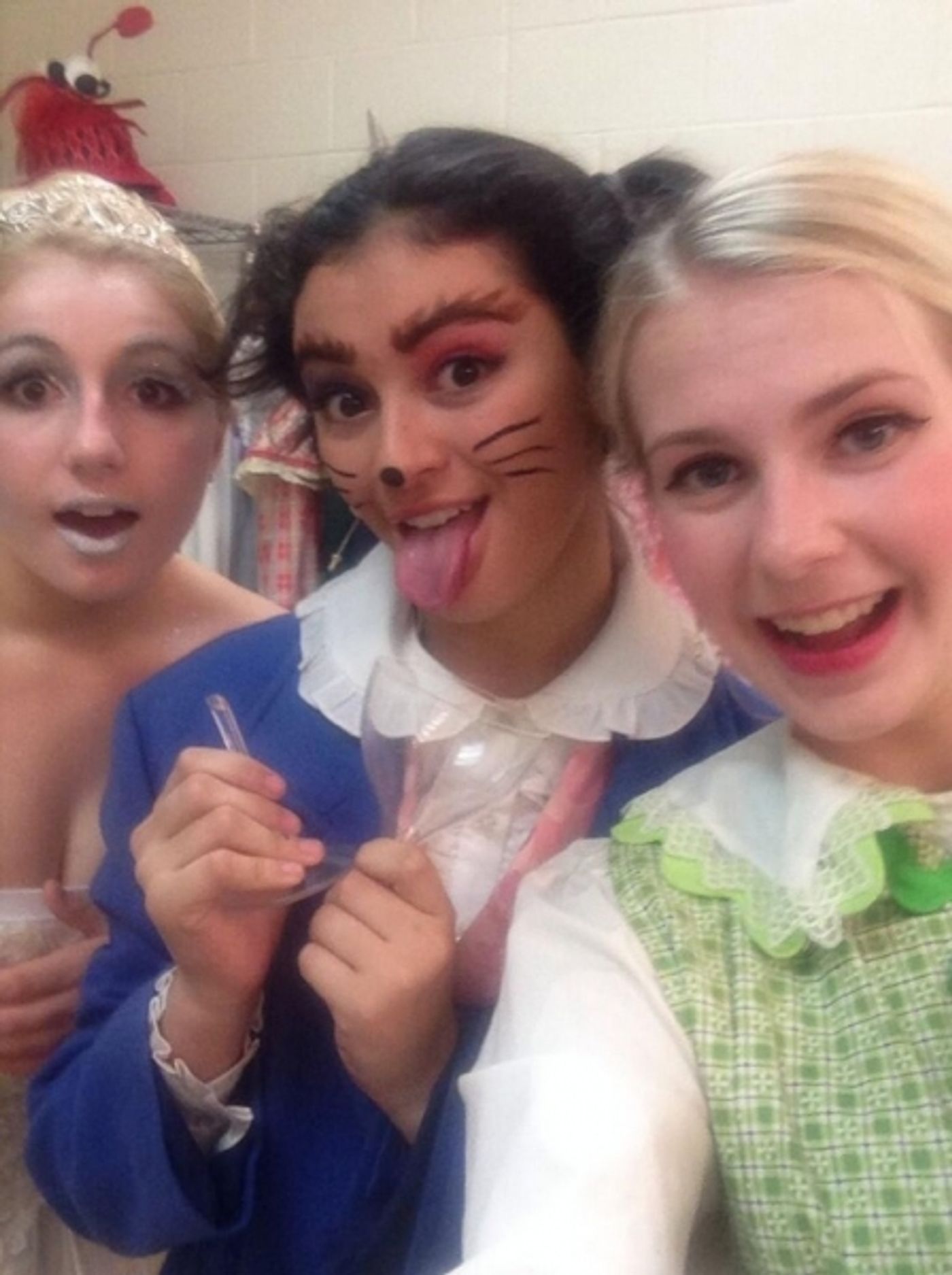 Photo Flash: Saturday Intermission Pics, Nov 2, Part 2 - Ladies of ANNIE Dress as The Orphans for Halloween and More! Image