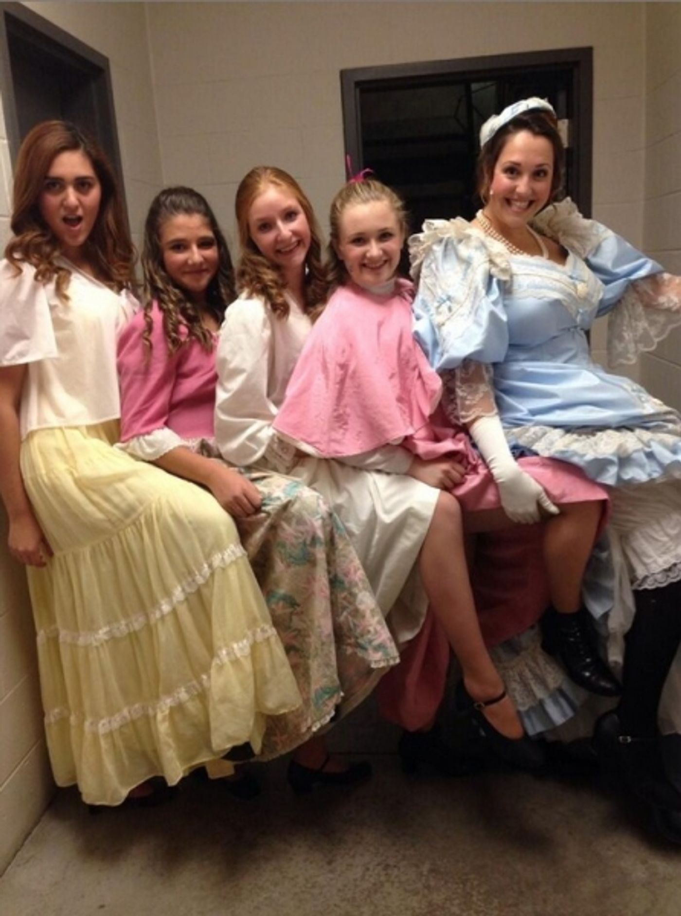 Photo Flash: Saturday Intermission Pics, Nov 2, Part 2 - Ladies of ANNIE Dress as The Orphans for Halloween and More! Image