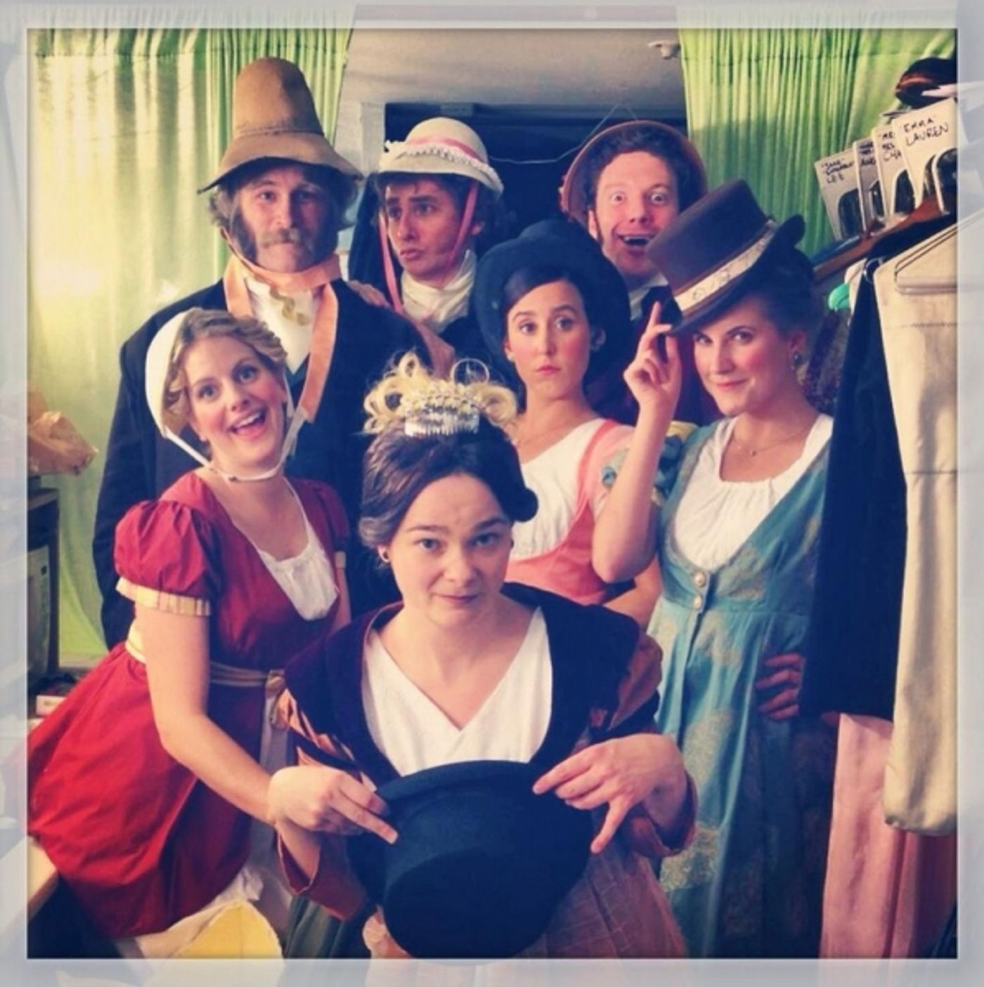 Photo Flash: Saturday Intermission Pics, Nov 2, Part 2 - Ladies of ANNIE Dress as The Orphans for Halloween and More! Image