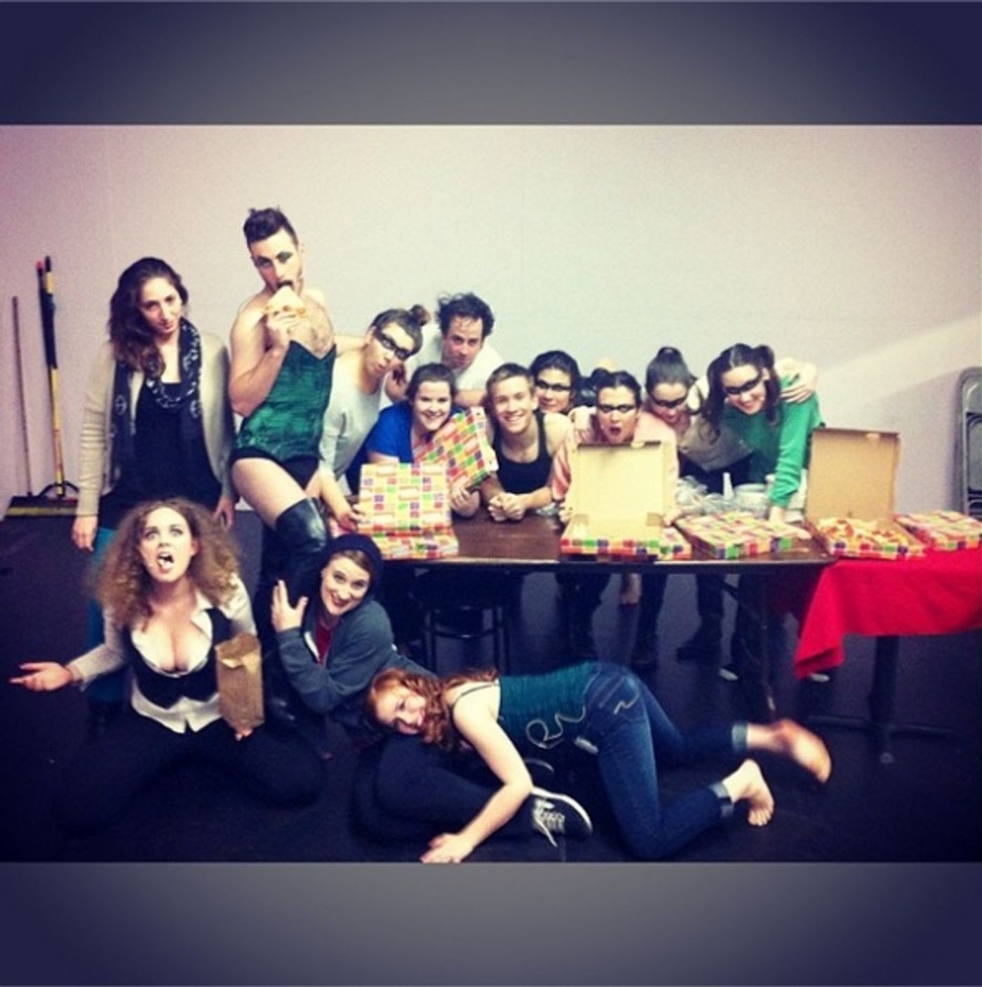 Photo Flash: Saturday Intermission Pics, Nov 2, Part 2 - Ladies of ANNIE Dress as The Orphans for Halloween and More! Image