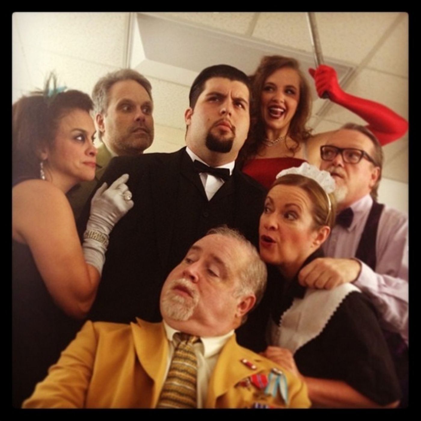 Photo Flash: Saturday Intermission Pics, Nov 2, Part 2 - Ladies of ANNIE Dress as The Orphans for Halloween and More! Image