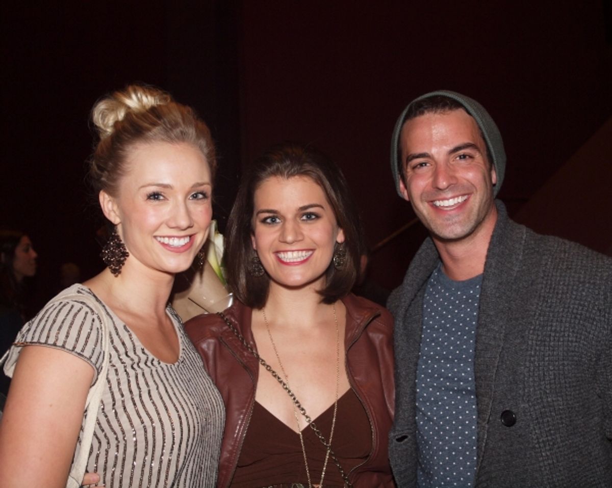 Marisa Field, Kristen Lamoureux, and Adam Samuel Pellegrine at 