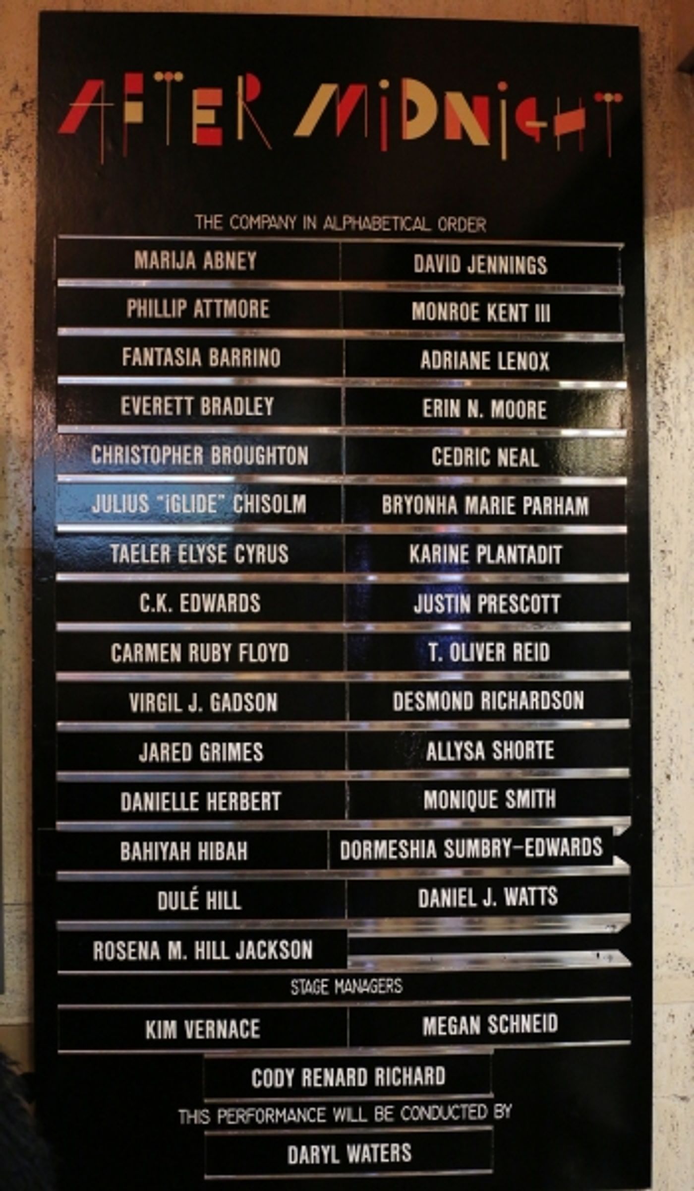 Photo Coverage: AFTER MIDNIGHT Cast Takes First Official Broadway Bow!  Image