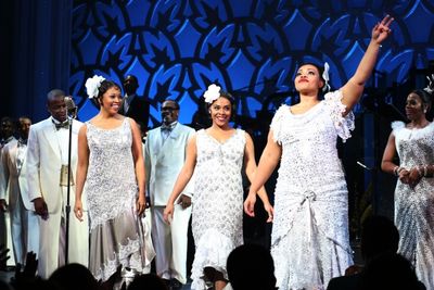 Dule Hill, Rosena M. Hill Jackson, Bryonha Marie Parham, Carmen Ruby Floyd and Fantas Photo