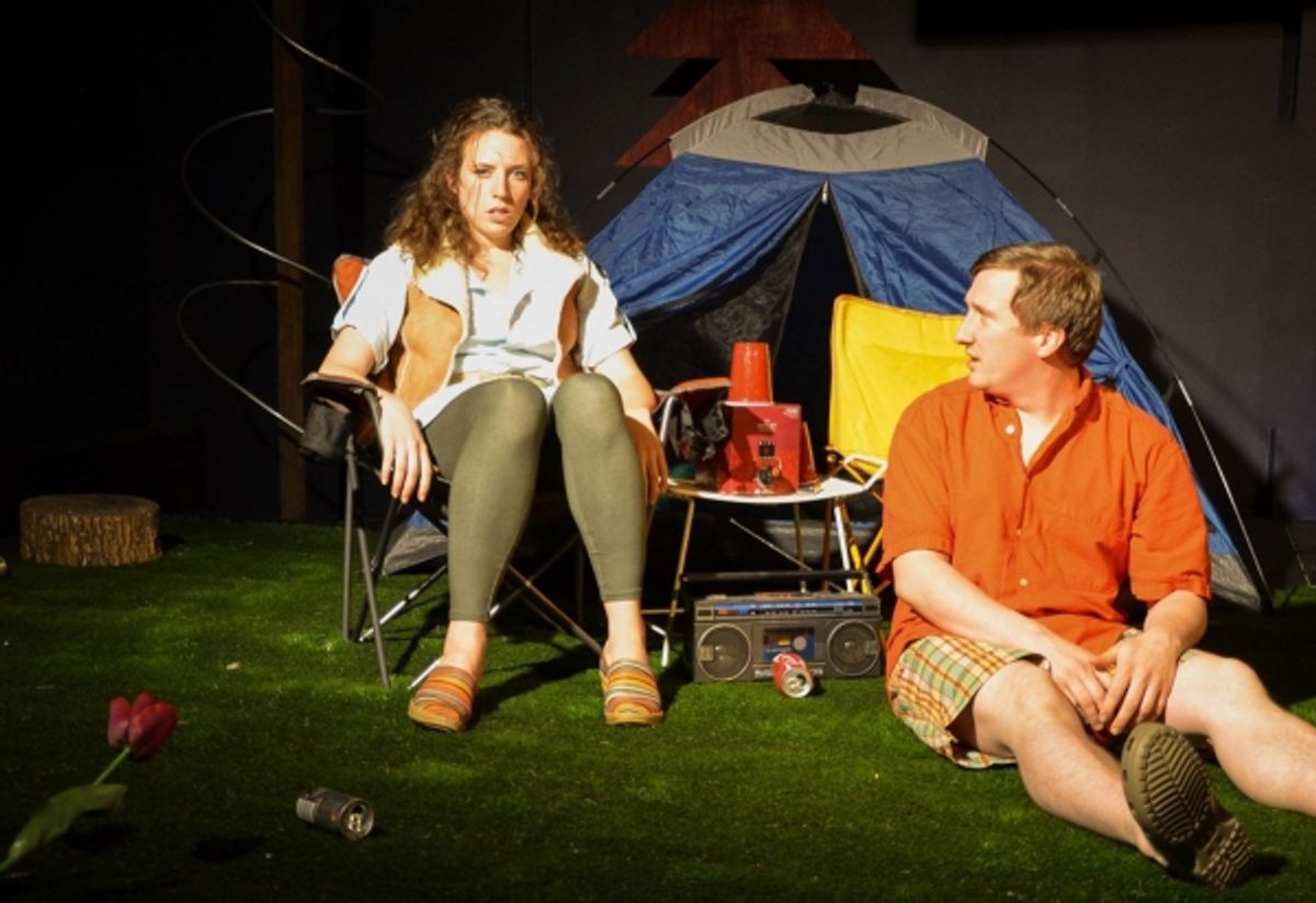 Mallory Nees (Anna) and Brian Hoolahan (Erik) at 