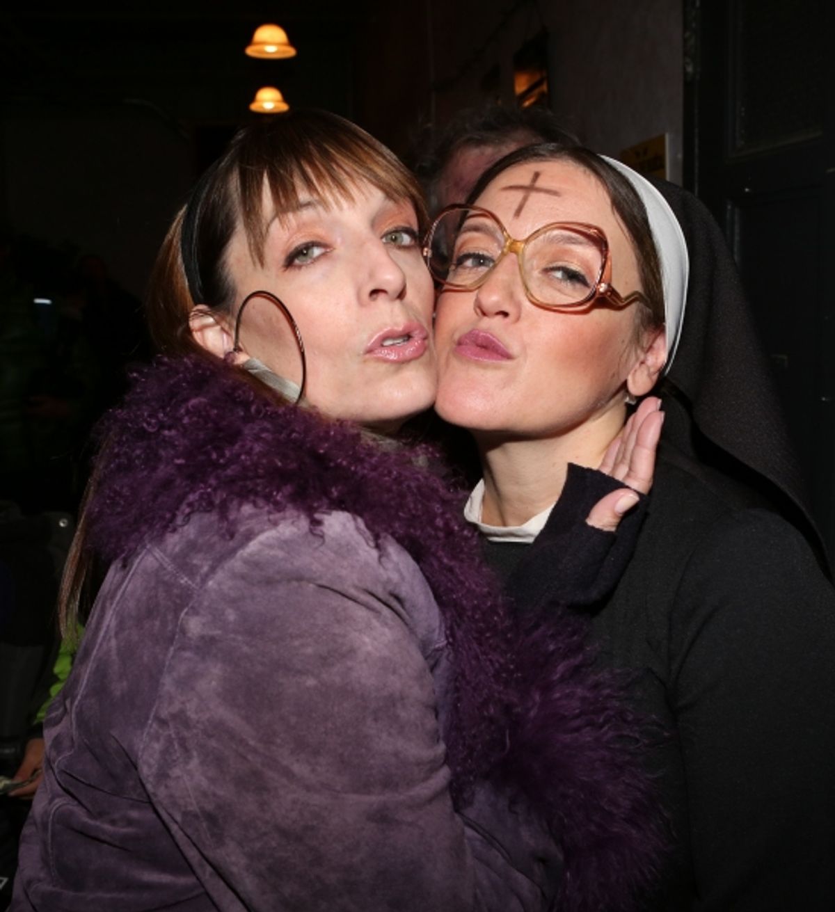 Julia Murney and Jennifer Simard  at 