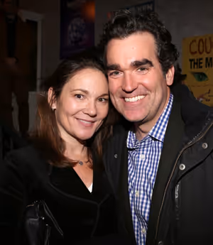 Brian d''Arcy James with wife Jennifer Prescott @ BroadwayWorld Brian d''Arcy James with wife Jennifer Prescott Photo